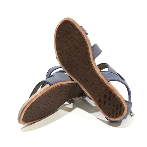 Tsubo Barbra Strappy Women’s Sandals -Blue Steel Suede -US 7 -NEW - Picture 6 of 7